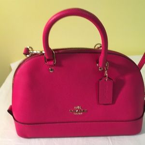 Coach small Cross Body purse NWT bright pink